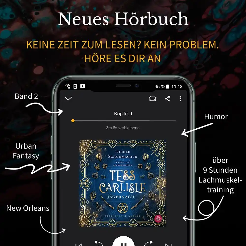 Nicole Schuhmacher - Autorin beim Sternensand Verlag - Blog - Hörbuch - Tess Carlisle (Band 2): Jägernacht
